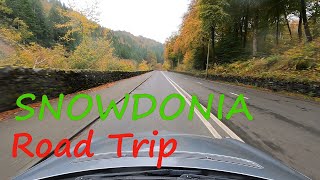 SNOWDONIA 🏴󠁧󠁢󠁷󠁬󠁳󠁿 RELAXING Road Trip Golden Autumn  WALES Great Britain  Cinematic 4K [upl. by Agnella]