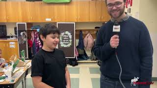 Classroom of the Month visits Ms Hellings grade 34 class at Prince Arthur [upl. by Warp]