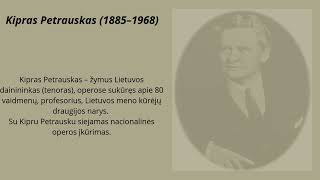 Kipras Petrauskas 1885–1968 [upl. by Hsemin]