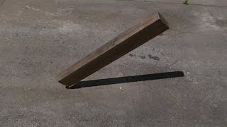 Drop Wood onto Concrete Sound Effect with Video [upl. by Aisile]