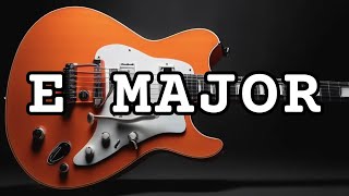 Guitar Neck Trainer E Major Backing Track [upl. by Tandi]