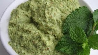 Puthina Kara Chutney  Spicy Mint Chutney  Puthina Chutney  Mint Chutney Without Coconut [upl. by Higley]