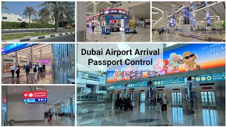 DUBAI AIRPORT ARRIVAL PASSPORT CONTROL  DUBAI VLOG [upl. by Thalassa973]