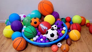 Learn Colors with ALotof Sport Ball for Children and Toddlers [upl. by Purdy]