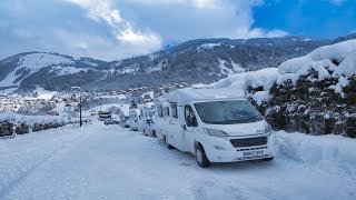 Motorhome Skiing in Chatel France [upl. by Bogey]