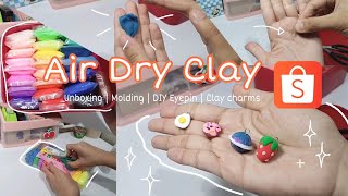 💨Cheap Air dry Clay from Shopee  Unboxing  Review Clay molding 🪐 [upl. by Frederick]