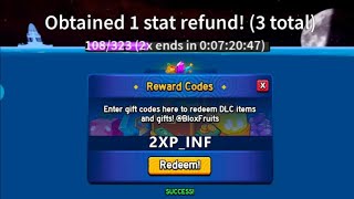 NEW CODES ALL NEW WORKING CODES IN BLOX FRUITS 2024 BLOX FRUITS CODES 2X EXP CODES [upl. by Malony108]