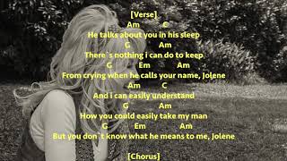 Jolene  Dolly Parton  Chords and Lyrics [upl. by Cott382]