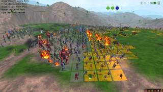 Dominions 4 Middle Ages Machaka vs Shinuyama Multiplayer Battle [upl. by Olson]