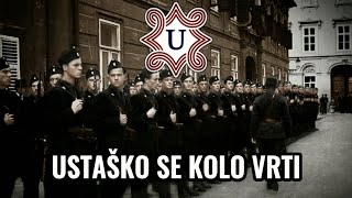 Ustaško kolo Hrvatske Ustaške pjesme  Tekst pjesme [upl. by Godric]