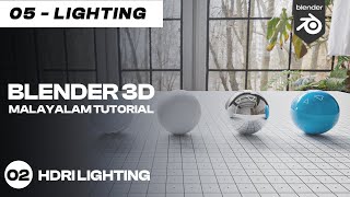 Blender 3D Malayalam Tutorial  02  HDRI Lighting [upl. by Mikkel966]