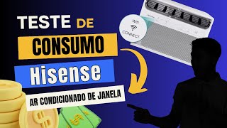 Qual é o consumo do Ar Condicionado De Janela Hisense Teste de Consumo arcondicionado review [upl. by Darreg]