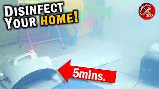 Easily Disinfect Your Home in 5 Mins w an Anti Virus Fogging Machine [upl. by Aicak347]