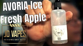 AVORIA Ice Fresh Apple I JD AROMA LIQUID REVIEW [upl. by Osnofledi267]