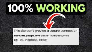 The ERR SSL PROTOCOL ERROR in Windows 11 FIXED [upl. by Pell116]