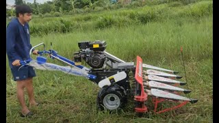 Máquina segadora autopropulsada para cosechar papa alfalfa quinua frijol avena trigo cebada [upl. by Erbas]