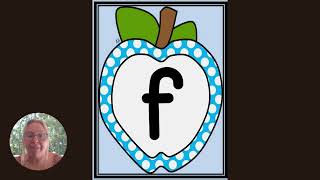 Learn Lowercase Letters with Blue Polka Dot Apple Flashcards  Fun Alphabet Practice for Kids [upl. by Willcox]