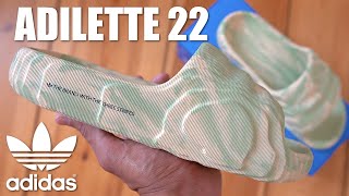 ARE THESE NEW ADIDAS SLIDES BETTER THAN YEEZYS ADILETTE 22 SLIDES REVIEW  SIZING amp COMFORT [upl. by Avner]