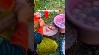 Kashmiri wazwan viral video song kashmiriweddingsongs shorts kashmiriwazwan kashmiriwedding [upl. by Elbys]