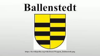 Ballenstedt [upl. by Cybill272]