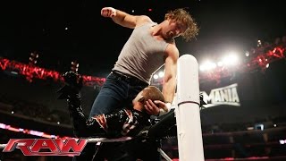 Dean Ambrose amp RTruth vs Luke Harper amp Stardust Raw March 23 2015 [upl. by Artenal680]