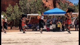 Fire Oak Dance Group  Buffalo Dance  Jemez Red Rocks Artshow 2018 [upl. by Ennayelhsa]