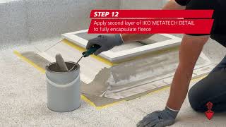 IKO flexia Waterproofing a rooflight using IKO metatech detail [upl. by Abramson]