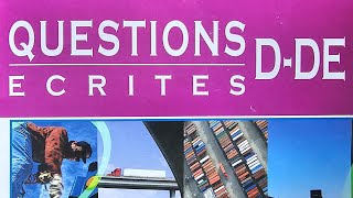 QUESTIONS ECRITES PERMIS D  DE [upl. by Milburt]