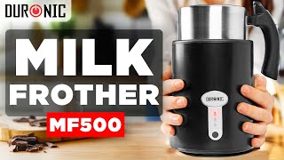 Duronic MF500 Milk Frother  Perfect Hot amp Cold Foam Lattes and Hot Chocolate  How To Use [upl. by Weihs324]