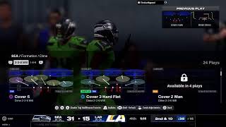 Madden League Seahawks Vs Rams [upl. by Aviva]