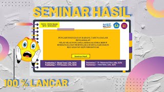 Cara Membuat PPT PowerPoint Seminar Hasil Auto Lancar  Gratis Template Tinggal Download [upl. by Suiramad]