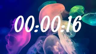 30Second Countdown Timer Dive into Serenity with Rainbow Jellyfish 🌈⏳ [upl. by Namia]