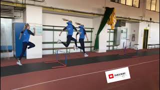 Kinogram Neja Filipic training for triple jump and long jump tecnique horizontal jumps plyometrics [upl. by Ahsinoj]