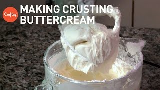 How to make crusting buttercream  Cake Decorating Tutorial with Corrie Rasmussen [upl. by Arorua]