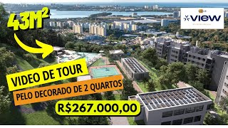 Tour no apartamento decorado 43M²  Vitale View Camorim RJ [upl. by Nerrak]