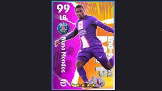 Nuno Mendes 99 Progression Points in Efootball 2024 [upl. by Ainslee]