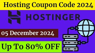 Hostinger Coupon Code  05 December 2024 [upl. by Rilda]