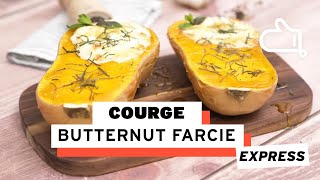 Recette de courge butternut farcie express délicieuse [upl. by Marcelo]