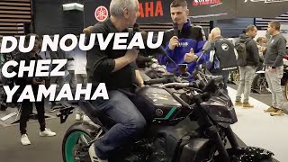 Les nouveautés Yamaha au salon de la moto Lyon [upl. by Darnell]