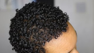 Defined Shiny Moisturized Twist Out amp Coils for Tapered Cut  Short Natural Hair Tutorial [upl. by Andrade]