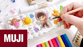 I buy and test stationary and art supplies from MUJI BTS [upl. by Aihsotal]