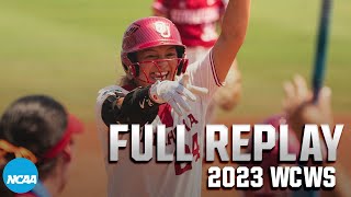 Oklahoma vs Stanford 2023 Women’s College World Series semifinals  FULL REPLAY [upl. by Oberon]