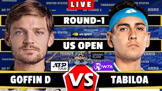 🔴LIVE Alejandro Tabilo vs David Goffin • US OPEN 2024 round1 tabilo goffin tennis wta atp [upl. by Elaen]