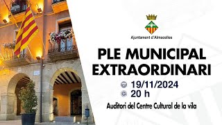 Ple municipal extaordinari 19102024 [upl. by Zachery]