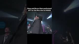 Rose and bruno mars performed apt for the first time at mama 2024 brunomars rose [upl. by Aliahs152]