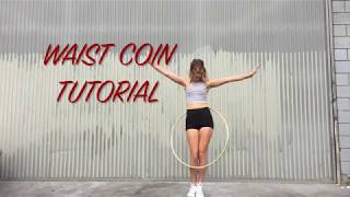 WAIST COIN  Crazy Hoop Trick Tutorial [upl. by Rooker383]