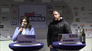 Pressekonferenz EXA IceFighters vs ERC Bulls Sonthofen 180318 [upl. by Aekahs]