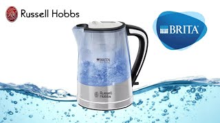 Russell Hobbs Brita Purity Filter Clear Plastic Kettle [upl. by Lenssen]