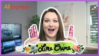 Resenha Batons Réplica Lime Crime Velvetines Aliexpress [upl. by Brookhouse660]