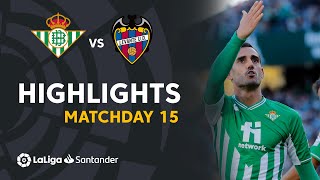 Resumen de Real Betis vs Levante UD 31 [upl. by Aitan]